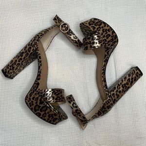 Cheetah Print Heels. Size 9 Women. 5inch Heel
